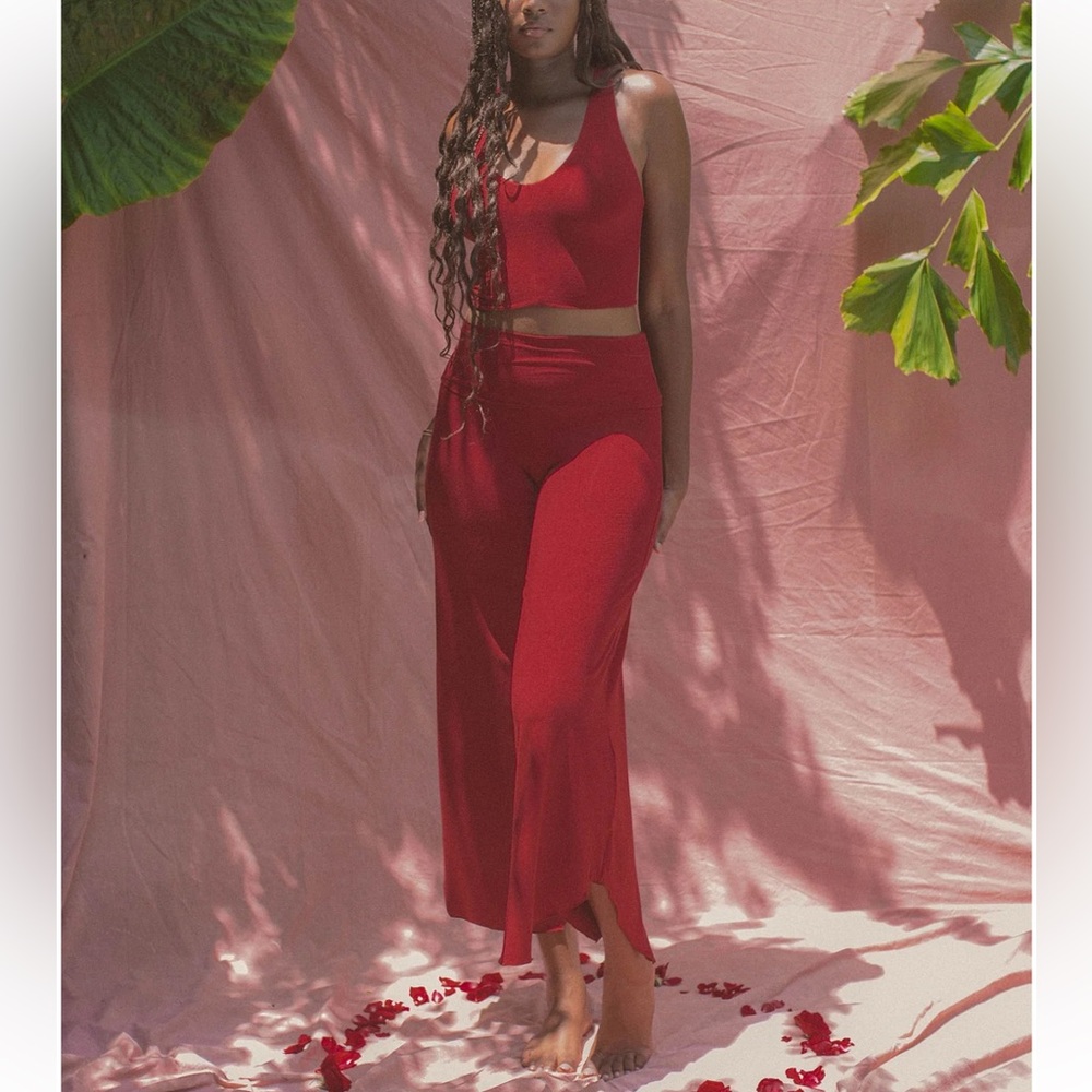 Indigo Luna Layla Flares - Dark Rose